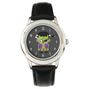 Grönt Frankenstein Monster Halloween Armbandsur