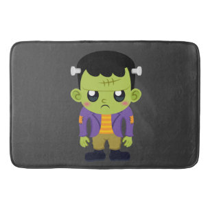 Grönt Frankenstein Monster Halloween Badrumsmatta