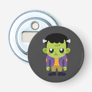 Grönt Frankenstein Monster Halloween Flasköppnare