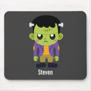 Grönt Frankenstein Monster Halloween Musmatta