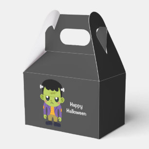 Grönt Frankenstein Monster Halloween Presentaskar