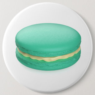 Grönt fransk macaron knapp