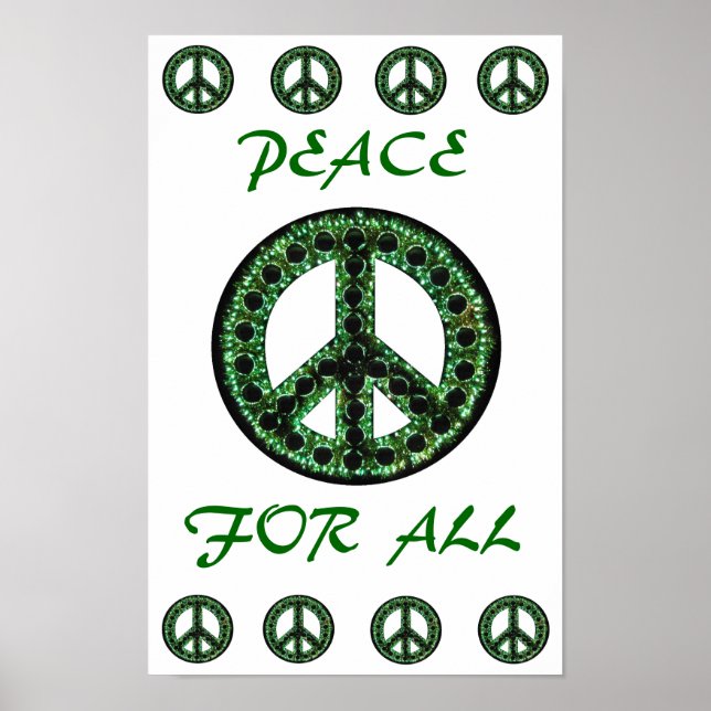 grönt fred för alla poster (Framsidan)