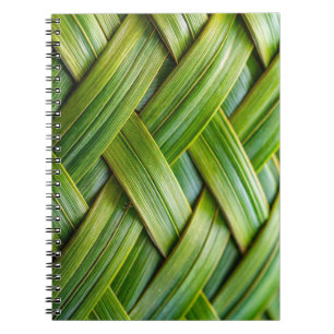 Grönt Fresh Bamboo Weave Anteckningsbok