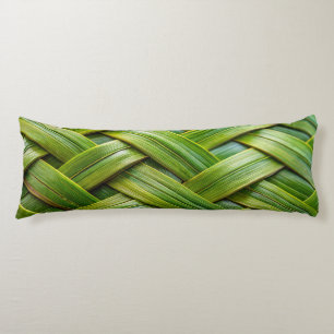 Grönt Fresh Bamboo Weave Kroppskudde