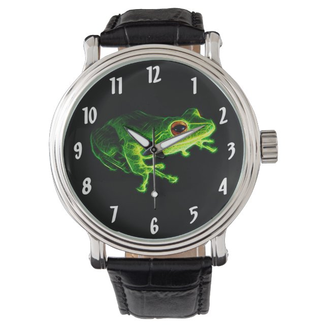 Grönt Frog Armbandsur (Framsida)