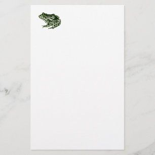 Grönt Frog Brevpapper