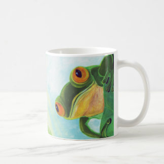 Grönt Frog fångar vissa strålar Kaffemugg