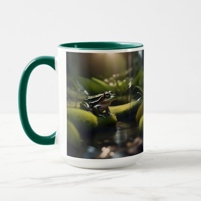 Grönt Frog Forest Life Mugg (Vänster)