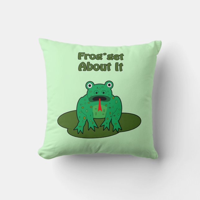 Grönt Frog - Grog får veta det Kudde (Framsida)