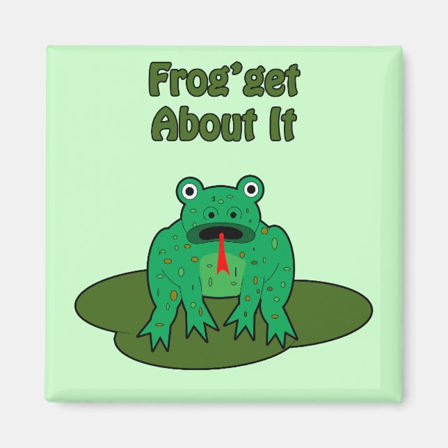 Grönt Frog - Grog får veta det Magnet (Framsidan)