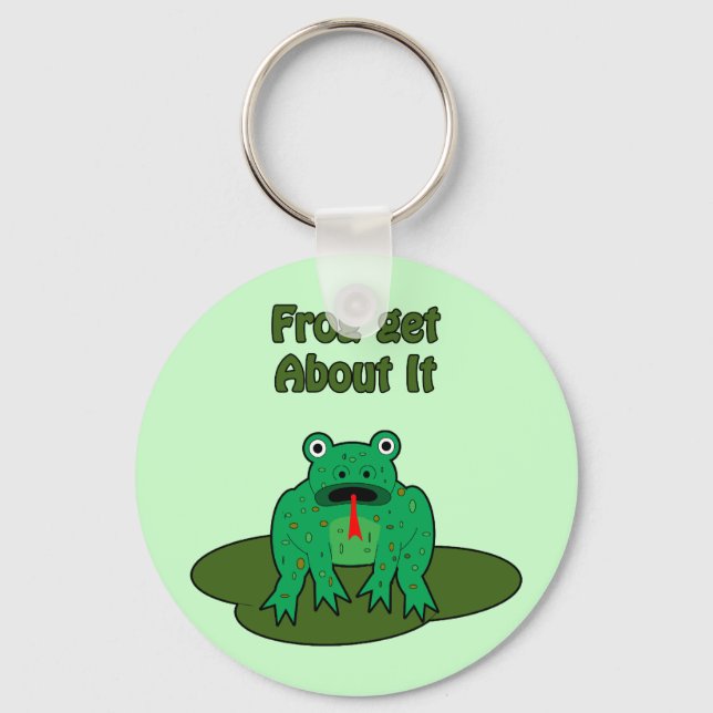 Grönt Frog - Grog får veta det Nyckelring (Framsida)