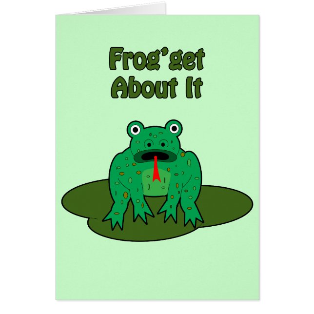 Grönt Frog - Grog får veta det OBS Kort (Framsidan)