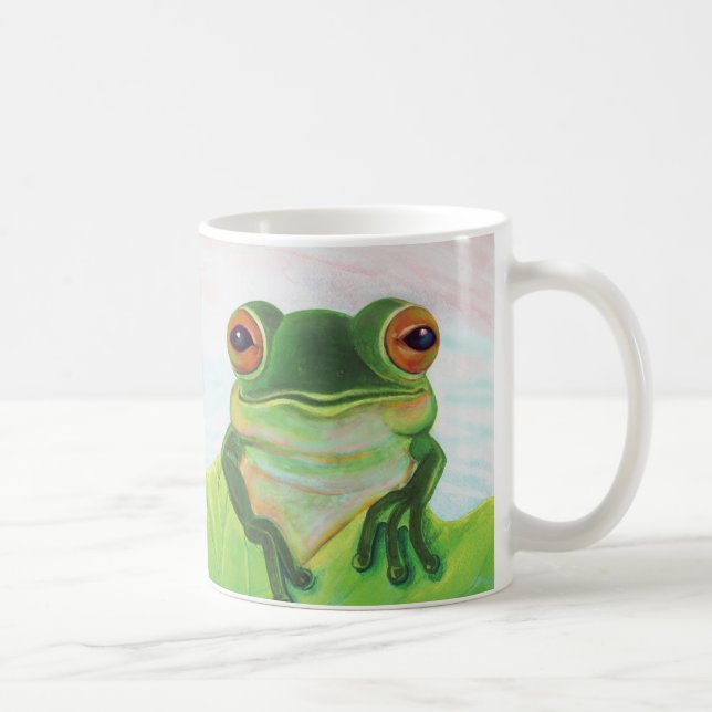 Grönt Frog i dammen Kaffemugg (Höger)