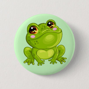 Grönt Frog Knapp