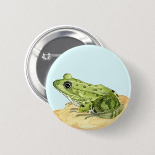 Grönt Frog Knapp