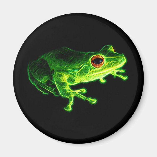 Grönt Frog Magnet (Framsidan)
