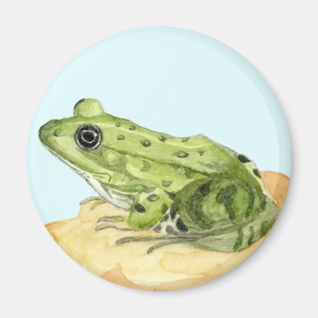 Grönt Frog Magnet (Framsidan)