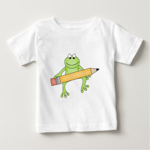 Grönt Frog med blyertskjortor och presenter Tee