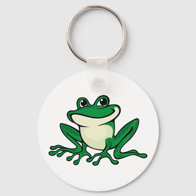 Grönt Frog Nyckelring (Framsida)