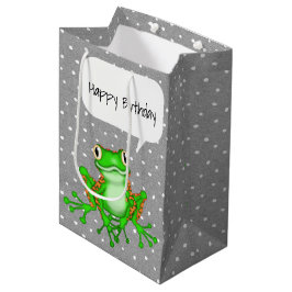 Grönt Frog på Polka dots