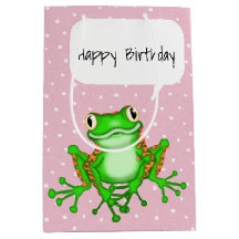 Grönt Frog på Polka dots