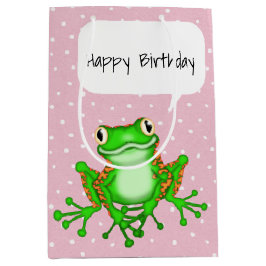 Grönt Frog på Polka dots