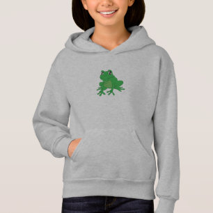 Grönt Frog på Pullover Hoodie T Shirt