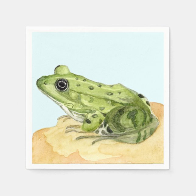 Grönt Frog Pappersservett (Framsidan)