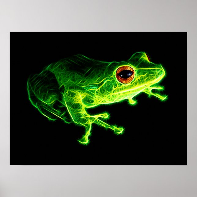 Grönt Frog Poster (Framsidan)