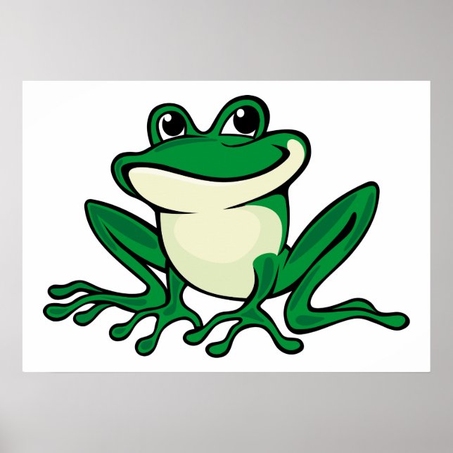 Grönt Frog Poster (Framsidan)