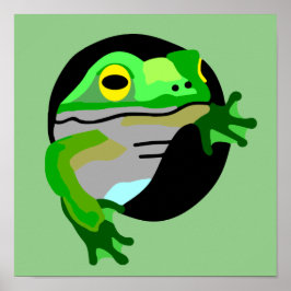 Grönt Frog Poster