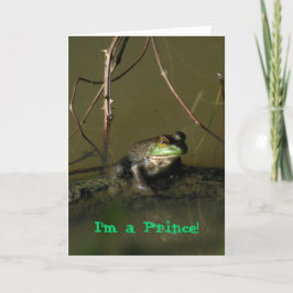 Grönt Frog Prince Valentine Card Helgkort