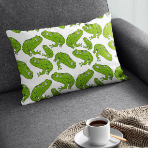 Grönt Frog Prydnadskudde