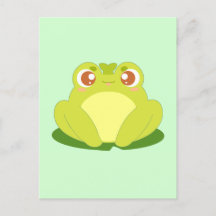 Grönt Frog Sitta vid Löv