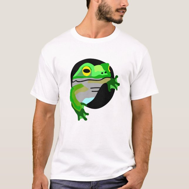 Grönt Frog T Shirt (Framsida)
