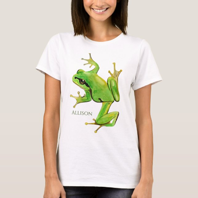 Grönt Frog T-Shirt (Framsida)