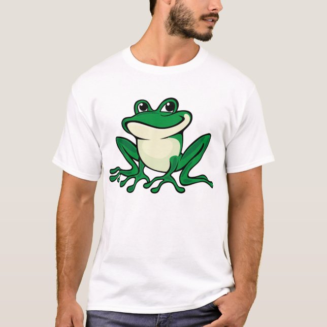 Grönt Frog T-Shirt (Framsida)