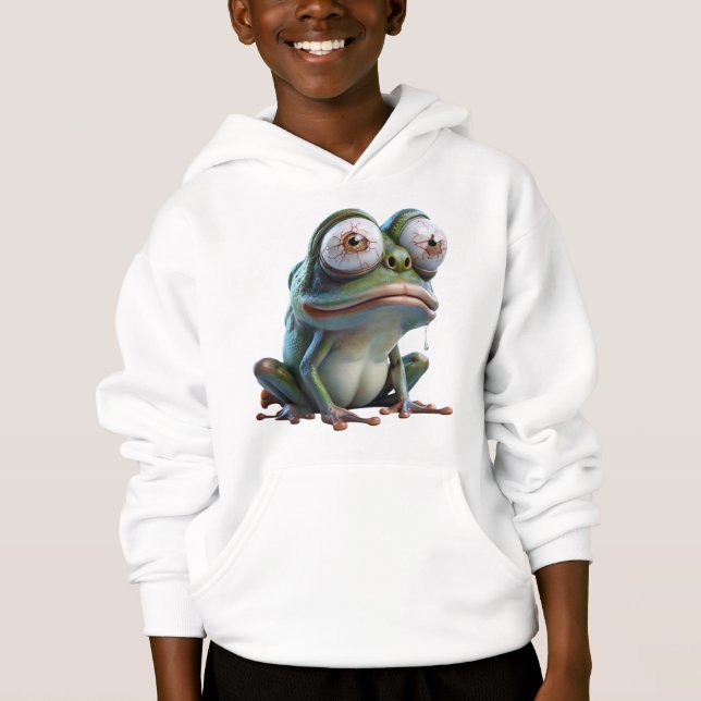 Grönt Frog T Shirt (Framsida)