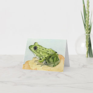 Grönt Frog Tack Kort