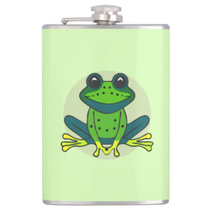 Grönt Frog Tecknad Fickplunta