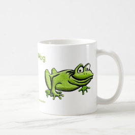 Grönt Frog Tecknad Kaffemugg