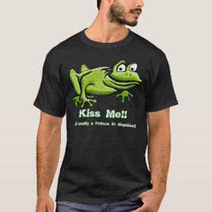 Grönt Frog Tecknad T-shirt