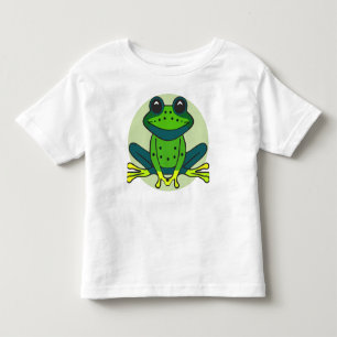 Grönt Frog Tecknad T Shirt