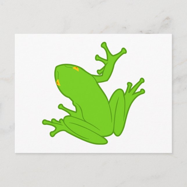 Grönt Frog Vykort (Framsida)