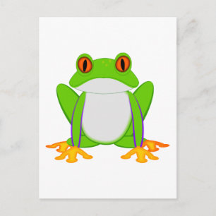 Grönt Frog Vykort