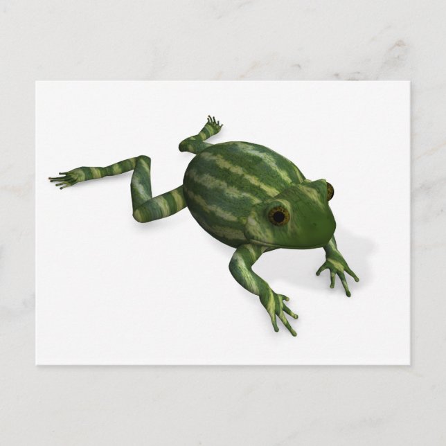 Grönt Frog Vykort (Framsida)
