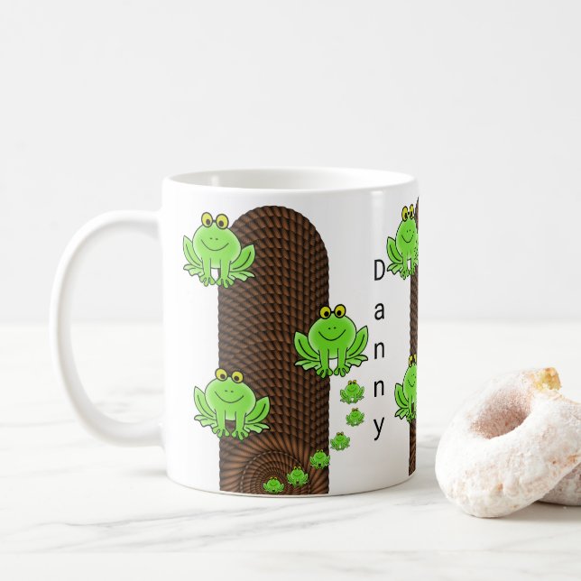 Grönt Frogs Rope Mugg (Med munk)