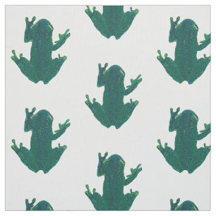 Grönt Frogs Tyg