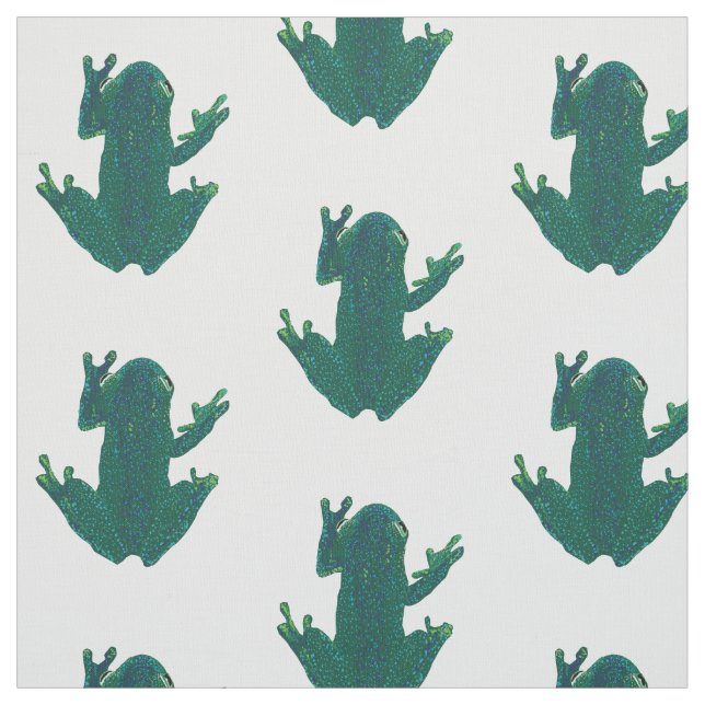Grönt Frogs Tyg (Provkarta)